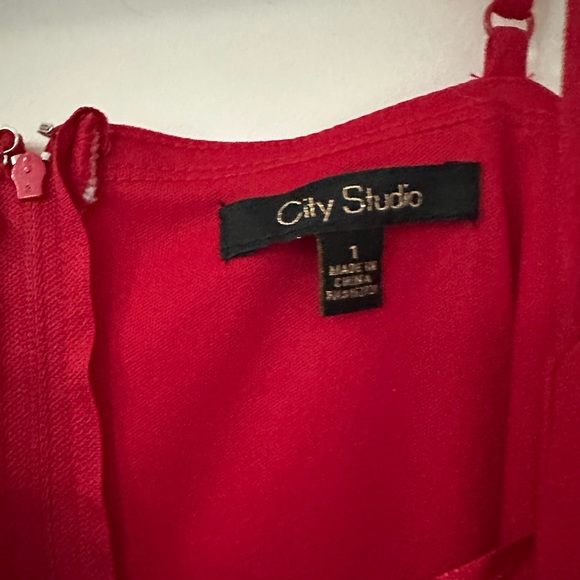 Red Rhinestone Dress - Picture 3 of 4